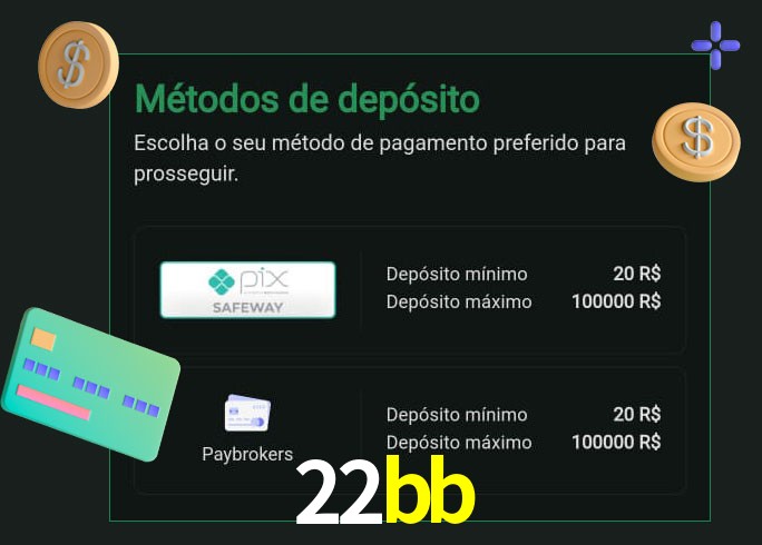 O cassino 22bb oferece uma grande variedade de métodos de pagamento